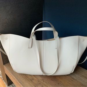 Polene cyme bag Chalk white